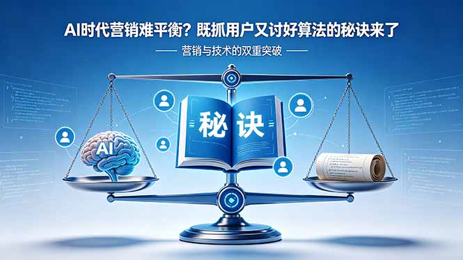 （18600期）AI时代营销难平衡？既抓用户又讨好算法的秘诀来了【原创双语字幕】-九节课