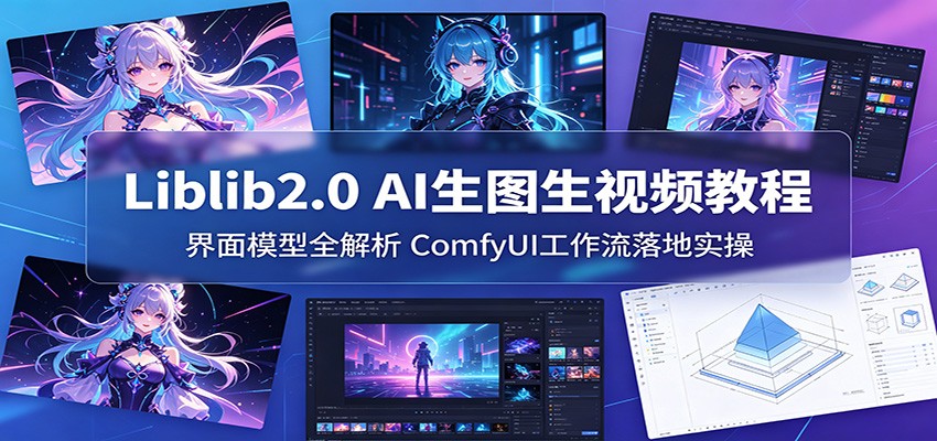 Liblib2.0 AI生图生视频教程：界面模型全解析，ComfyUI工作流落地实操-九节课