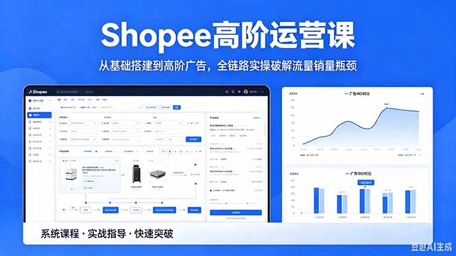 （18499期）Shopee高阶运营课-2026年5月更新，从基础搭建到高阶广告，全链路实操破解流量销量瓶颈-九节课