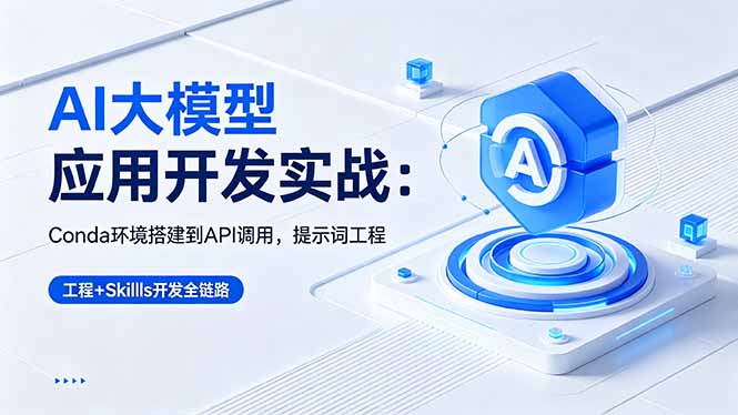 （18518期）AI 大模型应用开发实战：Conda环境搭建到API调用，提示词工程+Skills开发全链路-九节课