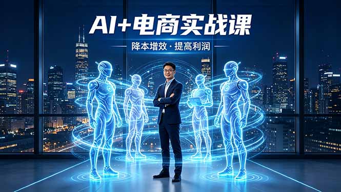 （18328期）AI+电商实战课，1人+N个AI 智能体，把SOP变AI员工，实现降本增效提高利润-九节课