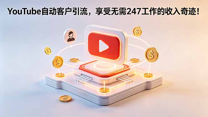 （18658期）YouTube 自动客户引流，享受无需 247 工作的收入奇迹！【原创双语字幕】-九节课
