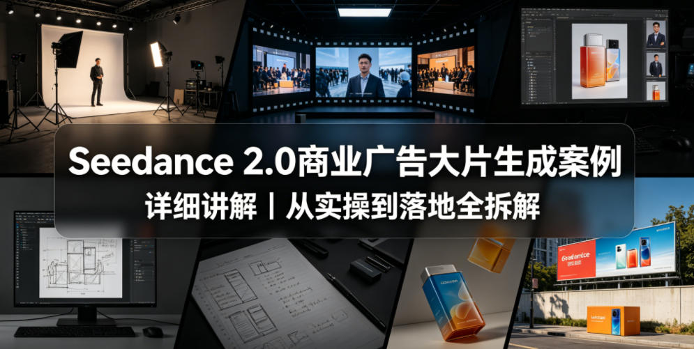 Seedance 2.0商业广告大片生成案例详细讲解｜从实操到落地全拆解-九节课