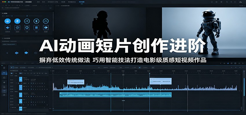 AI动画短片创作进阶：摒弃低效传统做法，巧用智能技法打造电影级质感短视频作品-九节课