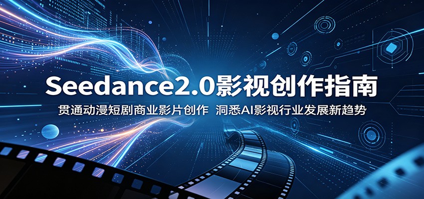 Seedance2.0影视创作指南：贯通动漫短剧商业影片创作，洞悉AI影视行业发展新趋势-九节课