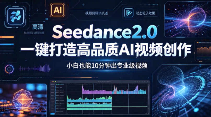 Seedance2.0一键打造高品质AI视频创作，小白也能10分钟出专业级视频-九节课