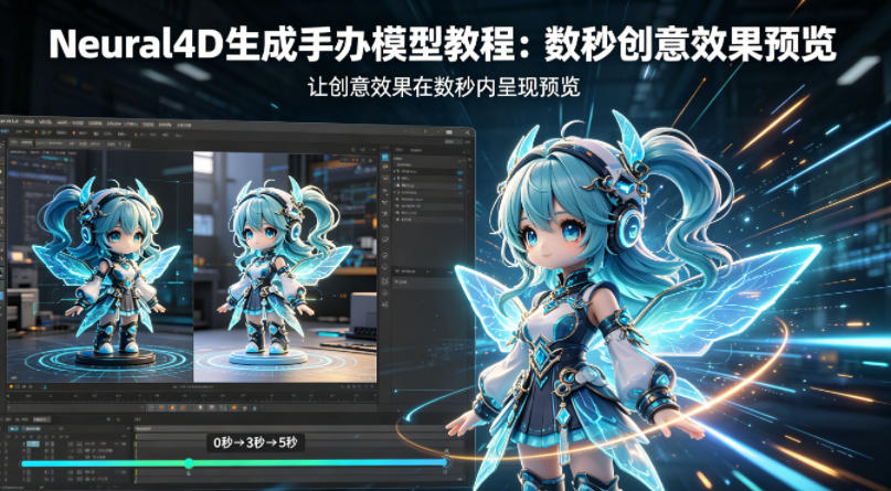 Neural4D生成手办模型教程，让创意效果在数秒内呈现预览-九节课