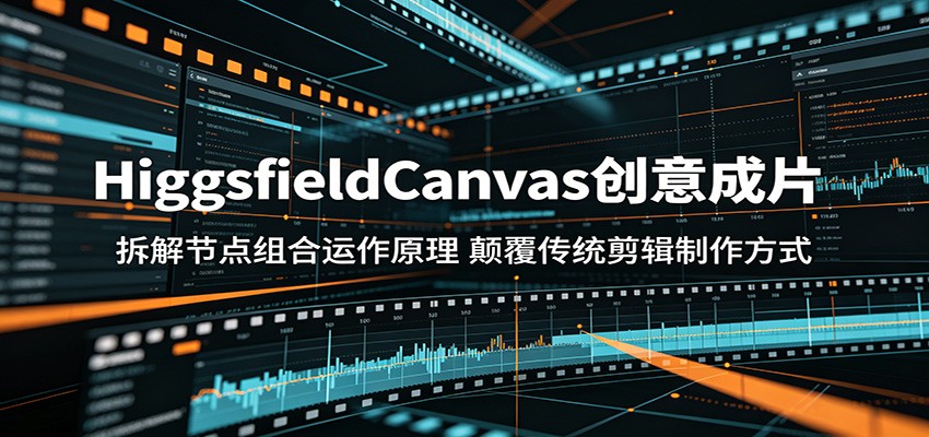 HiggsfieldCanvas创意成片：拆解节点组合运作原理，颠覆传统剪辑制作方式-九节课