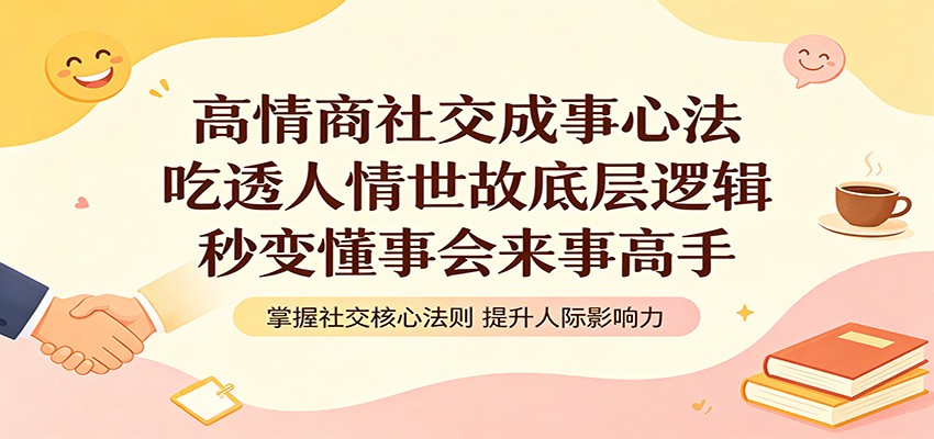 高情商社交成事心法：吃透人情世故底层逻辑，秒变懂事会来事高手-九节课