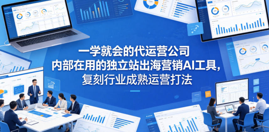 一学就会的代运营公司内部在用的独立站出海营销AI工具，复刻行业成熟运营打法-九节课