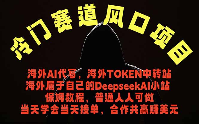 （18714期）冷门赛道风口项目 海外AI代写！0成本运作完全免费！当天注册当天接单，接单接到手抽筋，无脑…-九节课