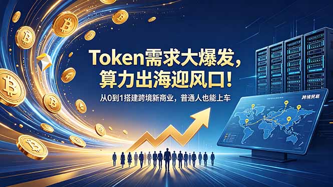 （18889期）Token需求大爆发，算力出海迎风口！从0到1搭建跨境新商业，普通人也能上车-九节课