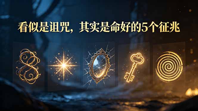 （19089期）付费文章：看似是诅咒，其实是命好的5个征兆-九节课