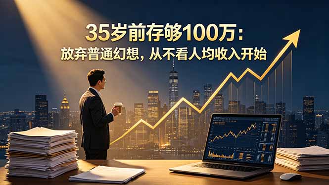 （18689期）35岁前存够100万：放弃普通幻想，从不看人均收入开始-九节课