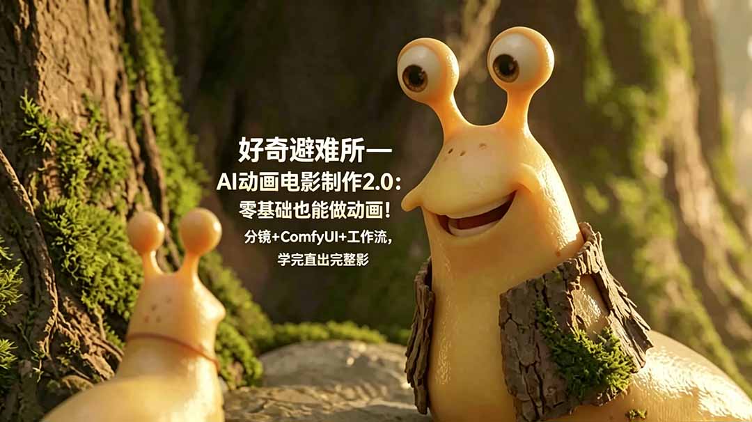 （18924期）好奇避难所—AI动画电影制作2.0：零基础也能做动画！分镜+ComfyUI+工作流，学完直出完整影片-九节课
