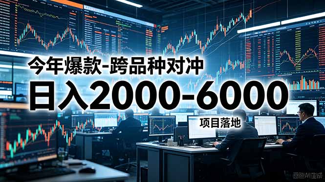（18918期）今年爆款-跨品种对冲日入2000-6000，项目落地！-九节课