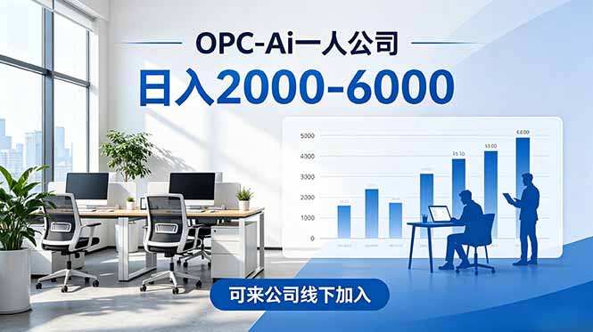 （18809期）2026创业新风口—OPC一人公司模式震撼首发！日收益2000-6000+，项目绿色长久，安全稳健，合…-九节课