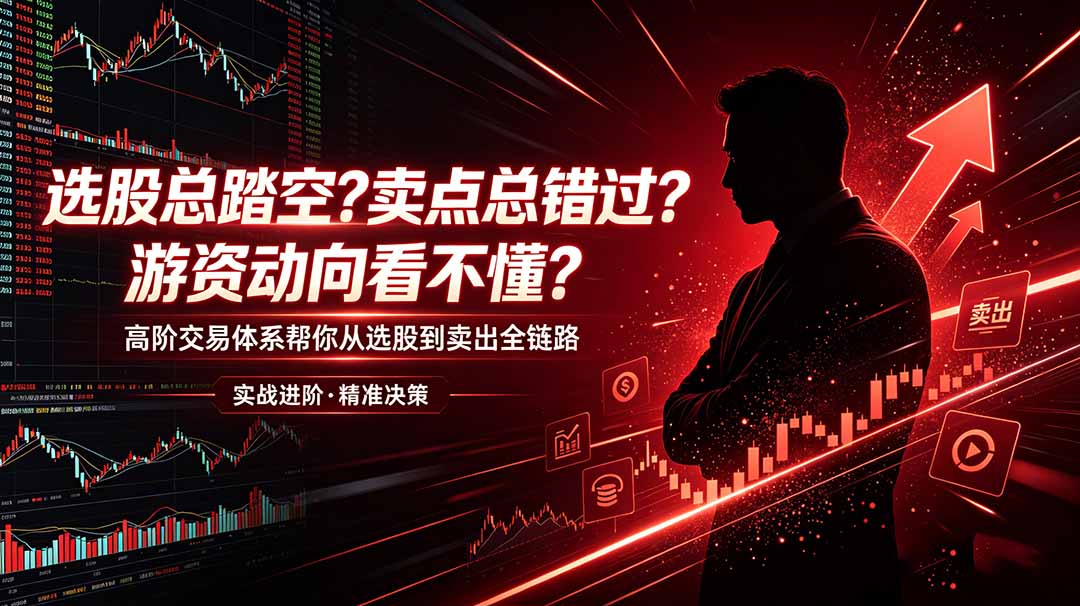 （18937期）选股总踏空？卖点总错过？游资动向看不懂？高阶交易体系帮你从选股到卖出全链路（更新6月）-九节课