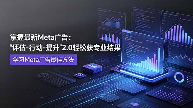 （18972期）掌握最新的Meta广告，通过“评估-行动-提升”2.0版本轻松获得专业级结果。学习目前学习Meta广告的最佳方法-九节课