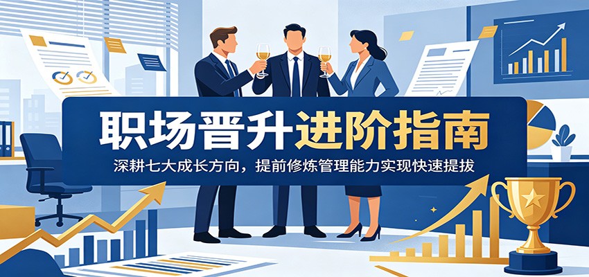 职场晋升进阶指南：深耕七大成长方向，提前修炼管理能力实现快速提拔-九节课