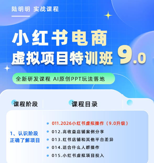 图片[3]-小红书虚拟项目特训班9.0，AI原创PPT技术全跑通，单店纯利润几个W-九节课