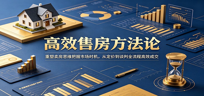 高效售房方法论：重塑卖房思维把握市场时机，从定价到谈判全流程高效成交-九节课