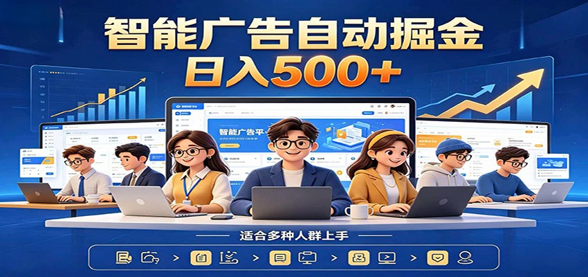 AI风口项目，全程解放双手，后台自动运行赚取收益，每天稳定收益500+-九节课