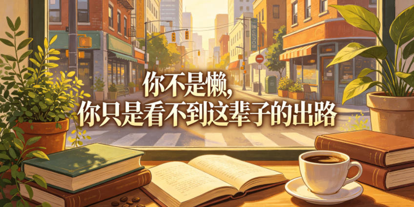 付费文章：你不是懒，你只是看不到这辈子的出路-九节课