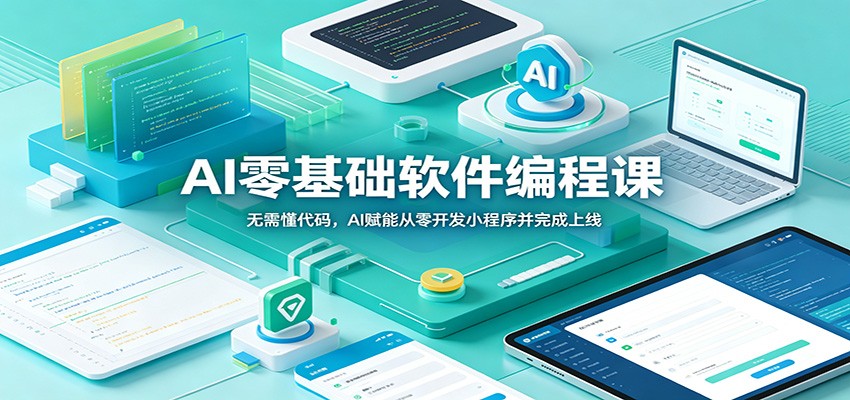 AI零基础软件编程课：无需懂代码，AI赋能从零开发小程序并完成上线-九节课