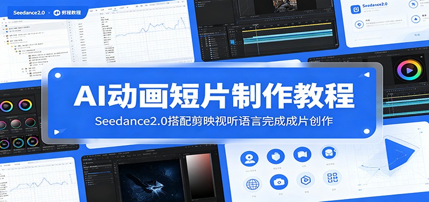 AI动画短片制作教程:Seedance2.0搭配剪映视听语言完成成片创作-九节课