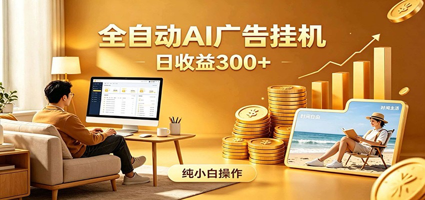 AI风口项目,全程解放双手,后台自动运行赚取收益,每天稳定收益300+-九节课