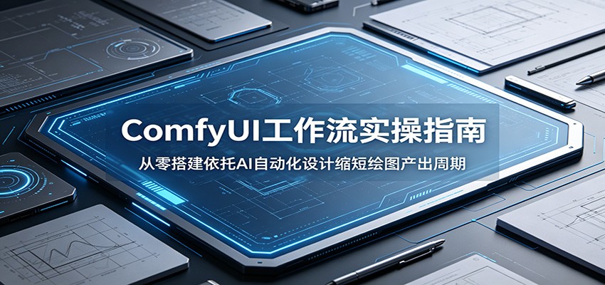 ComfyUI 工作流实操指南：从零搭建依托AI自动化设计缩短绘图产出周期-九节课