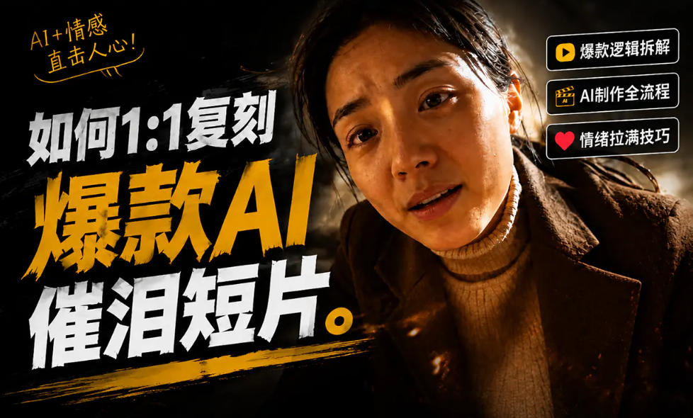 豆包+Gemini生成真人AI短剧-拆解复刻百万爆款第一人称短片，一站式讲透爆款复刻全流程-九节课