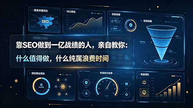 （19197期）靠SEO做到一亿战绩的人，亲自教你：什么值得做，什么纯属浪费时间【原创双语字幕】-九节课