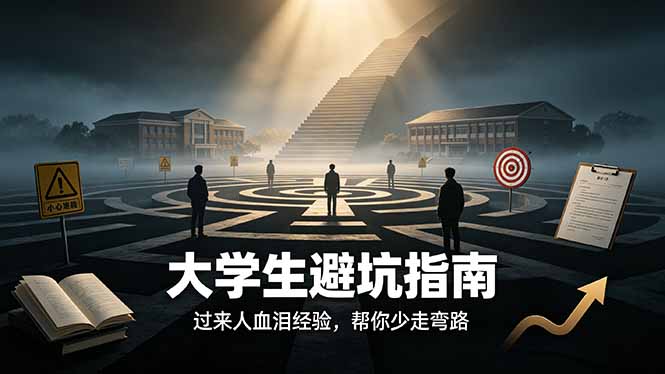 （19195期）付费文章：大学生避坑指南 ，过来人血泪经验，帮你少走弯路-九节课