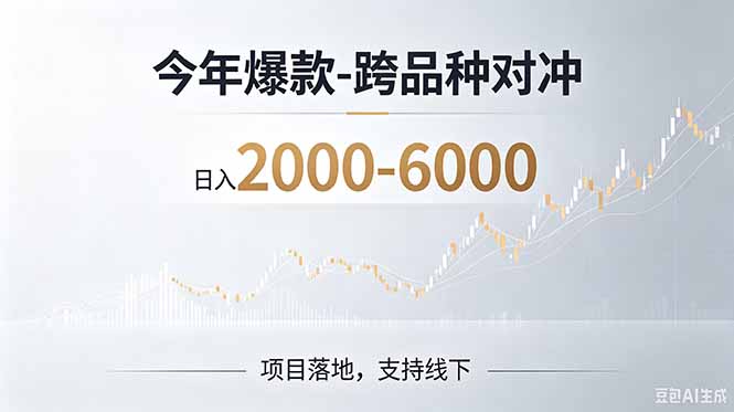 （19150期）2026创业新风口—跨品种对冲震撼首发！日收益2000-6000+，项目绿色长久，安全稳健-九节课