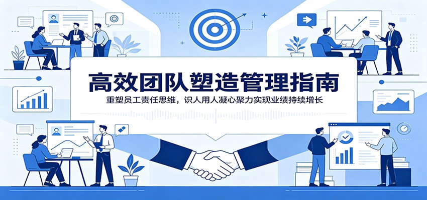 高效团队塑造管理指南:重塑员工责任思维,识人用人凝心聚力实现业绩持续增长-九节课
