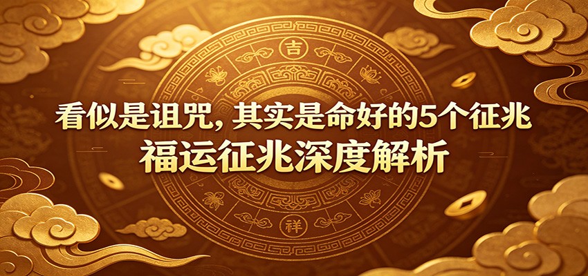 付费文章：《看似是诅咒，其实是命好的5个征兆》福运征兆深度解析-九节课