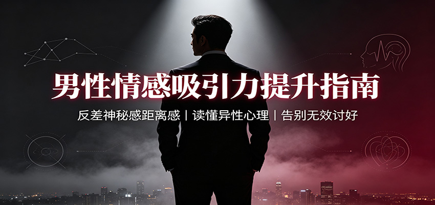 男性情感吸引力提升指南：反差神秘感距离感，读懂异性心理，告别无效讨好-九节课