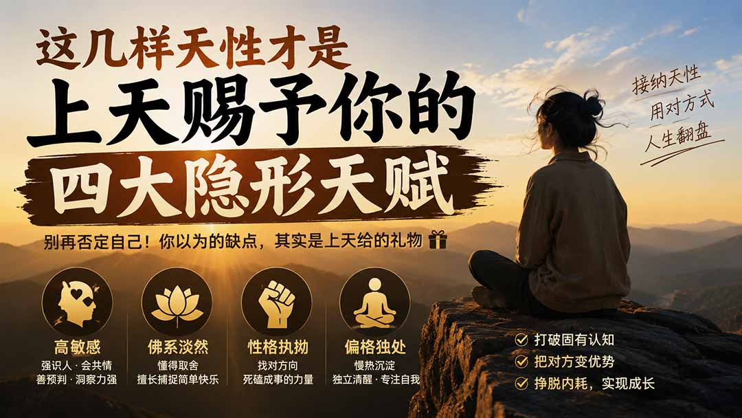 （19984期）付费文章：这几样天性才是上天赐予你的四大隐形天赋-九节课