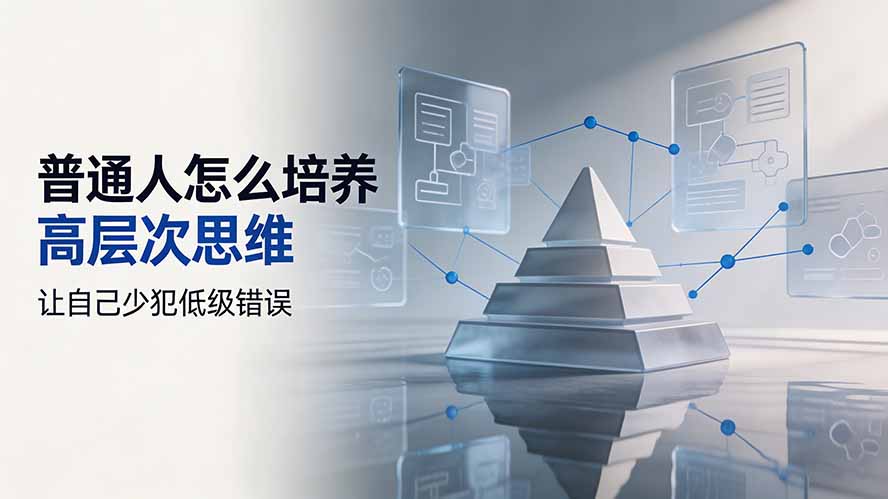（19637期）付费文章：普通人怎么培养高层次思维，让自己少犯低级错误-九节课
