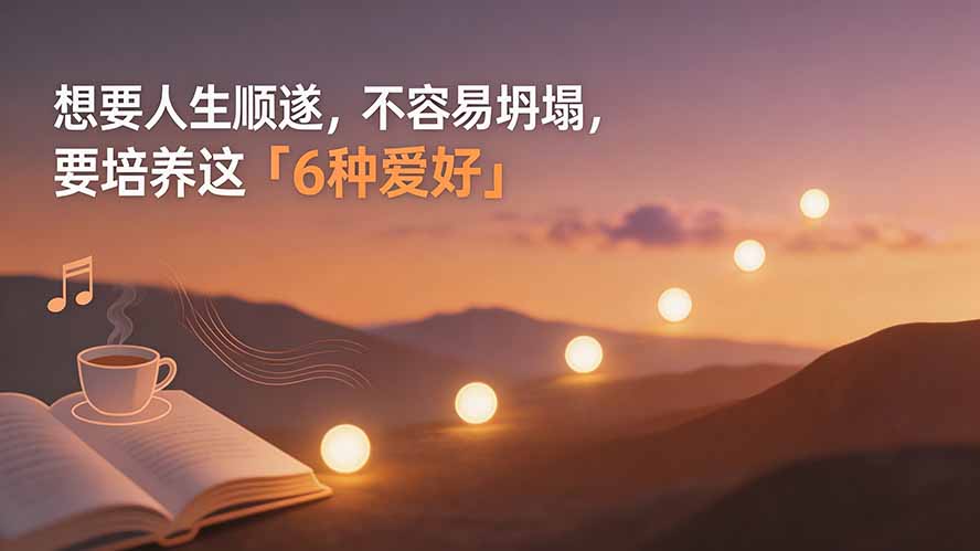 （19638期）付费文章：想要人生顺遂，不容易坍塌，要培养这6种爱好-九节课