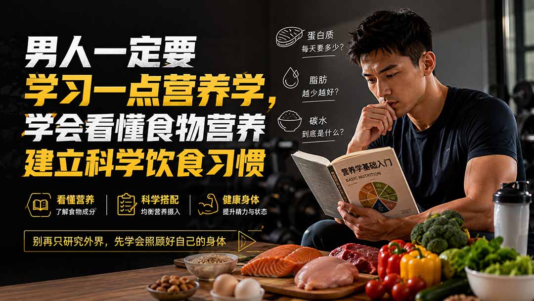 （20055期）付费文章：男人一定要学习一点营养学，学会看懂食物营养建立科学饮食习惯-九节课
