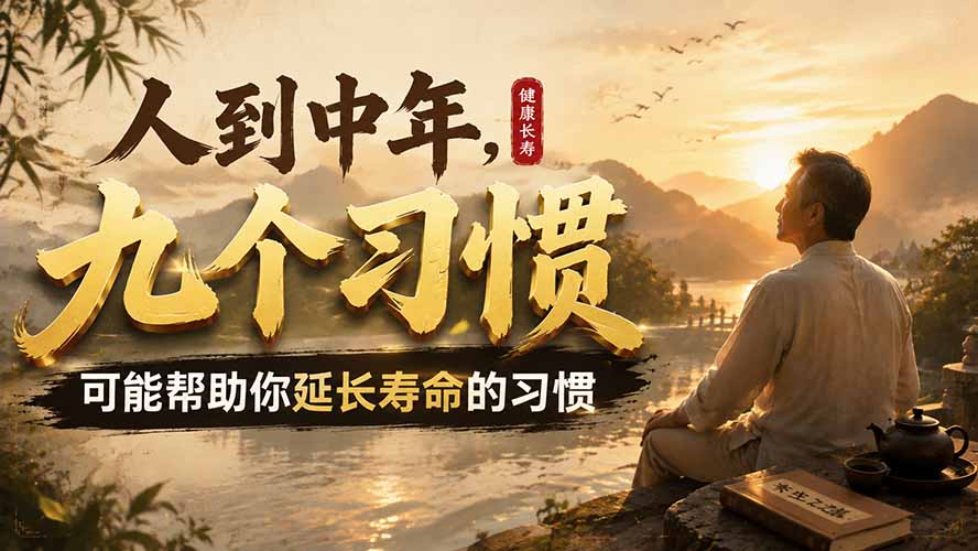 （19707期）付费文章：人到中年，九个可能帮助你延长寿命的习惯-九节课