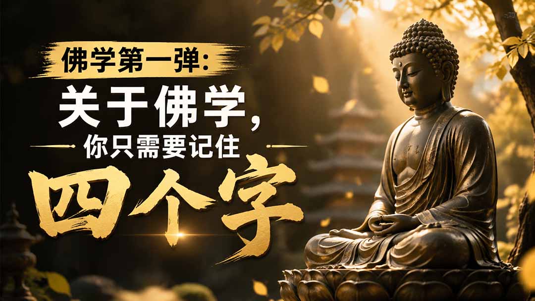 （19728期）付费文章：佛学第一弹:关于佛学，你只需要记住四个字-九节课