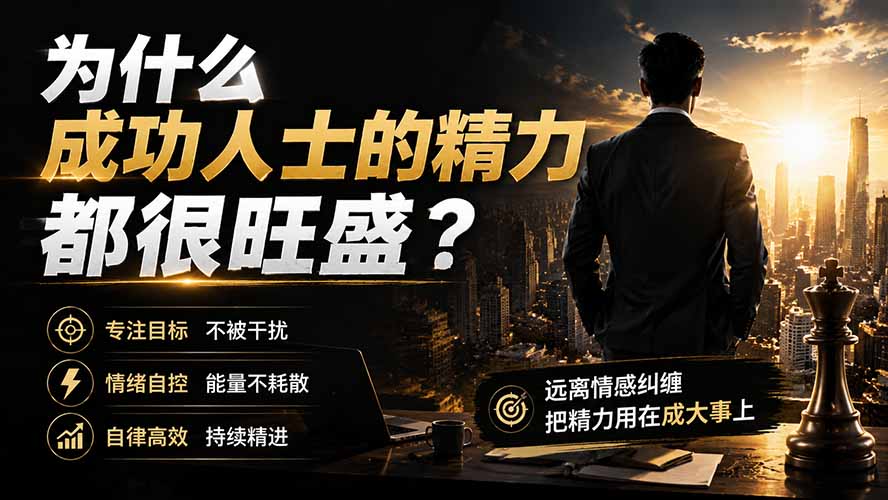 （19754期）付费文章：为什么成功人士的精力都很旺盛？-九节课