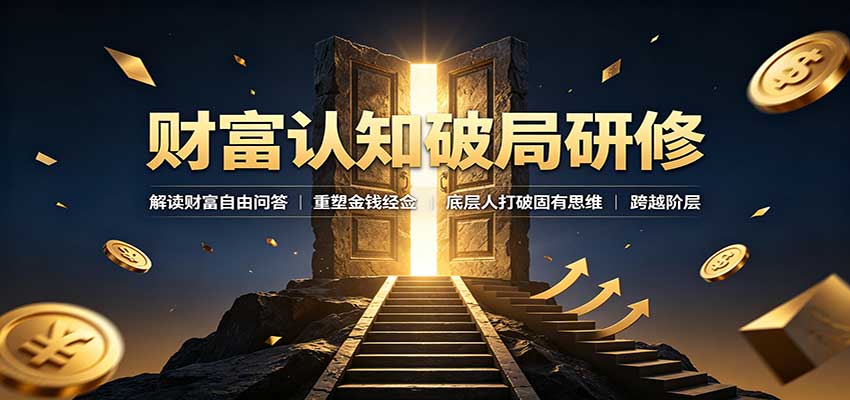 财富认知破局研修：解读”孙割”，重塑金钱观念，底层人打破固有思维跨越阶层-九节课