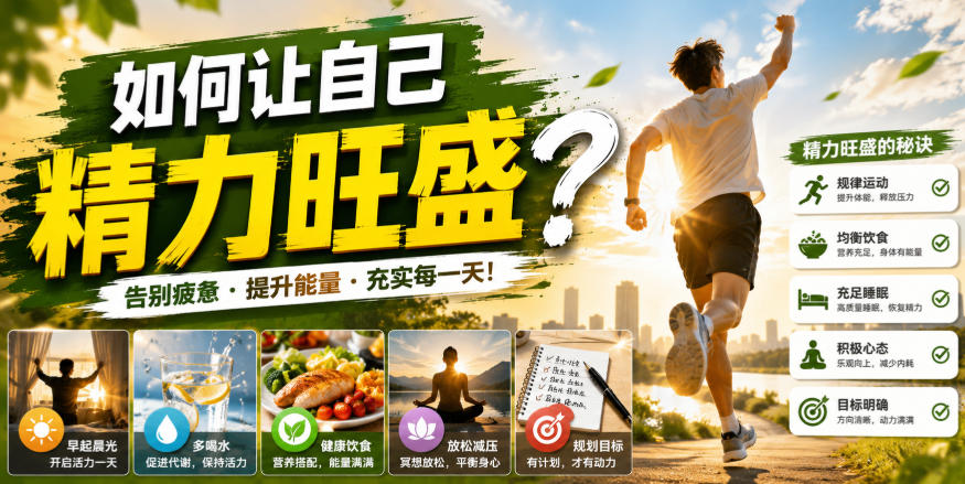 付费文章：如何让自己精力旺盛？-九节课