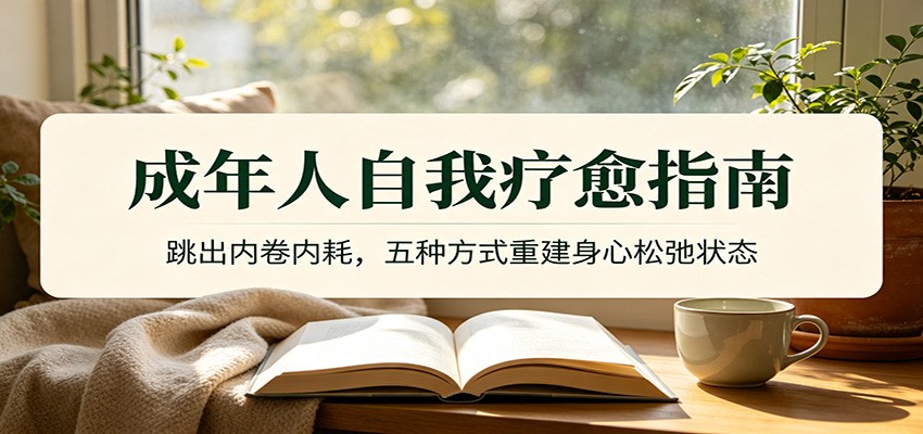成年人自我疗愈指南：跳出内卷内耗，五种方式重建身心松弛状态-九节课