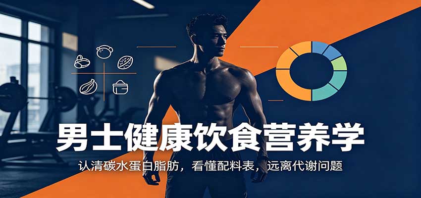 男士健康饮食营养学：认清碳水蛋白脂肪，看懂配料表，远离代谢问题-九节课